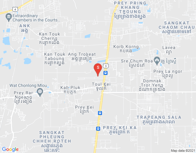 Mapa: Borey Chomroeun Wattanak