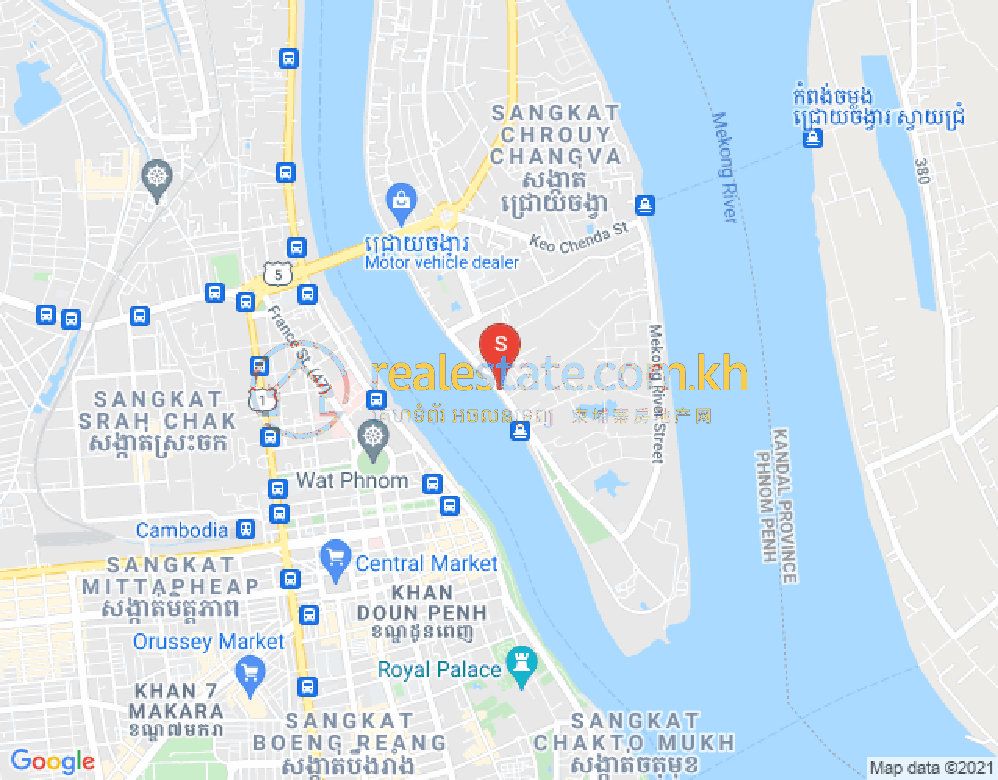 Mapa: Chroy Changvar, Phnom Penh