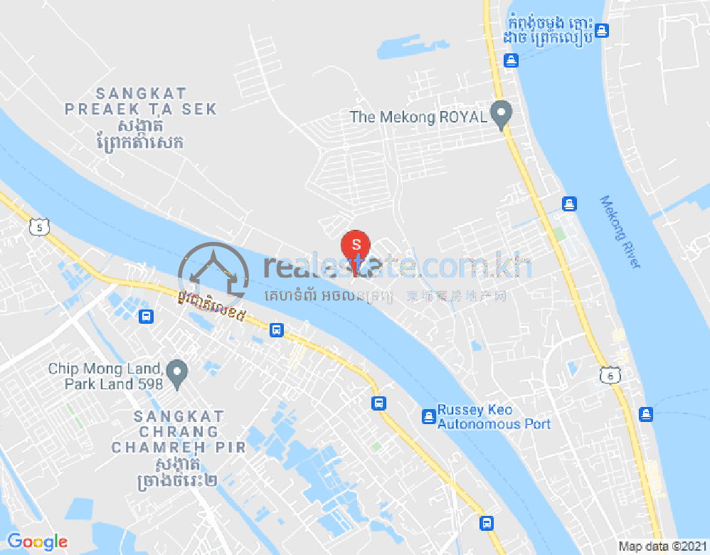 Mapa: Chroy Changvar, Phnom Penh