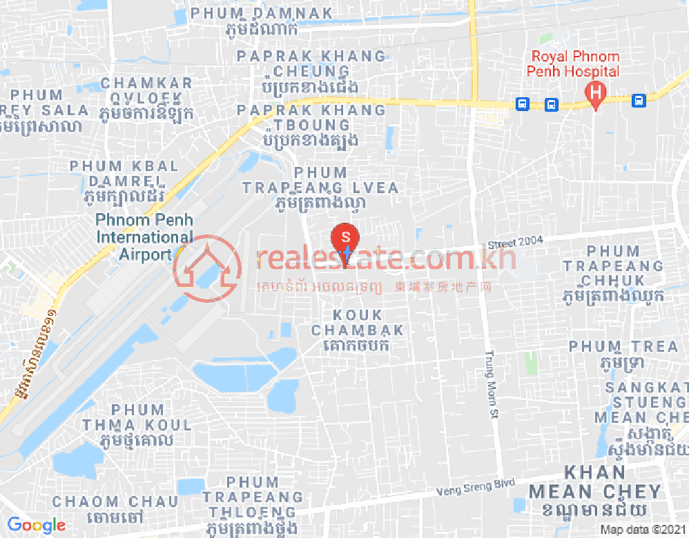 Map of Chaom Chau, Por Sen Chey, Phnom Penh