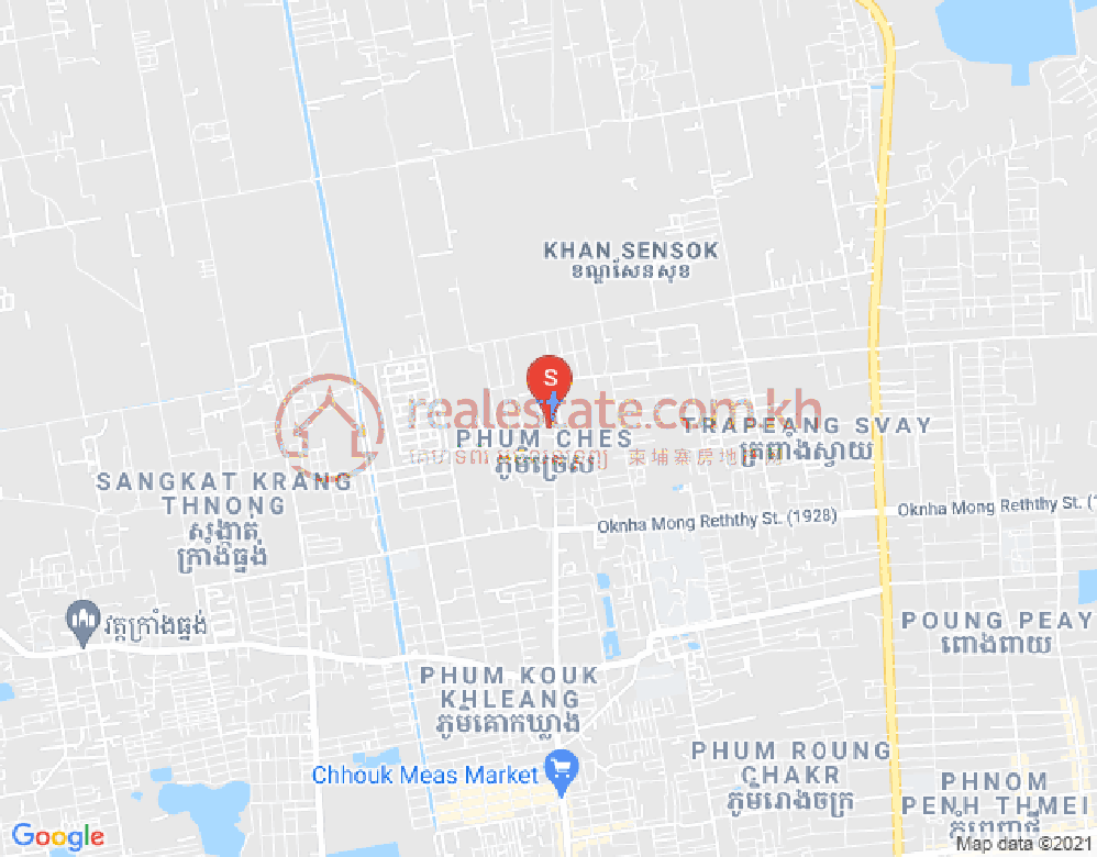 Mapa: Borey Thai Chhun Kry: The Golden Park