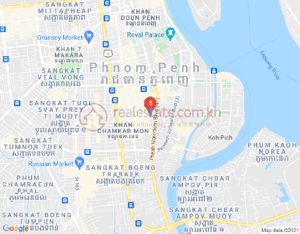Map of Properties Dabest, Boeung Tumpun, Meanchey, Phnom Penh