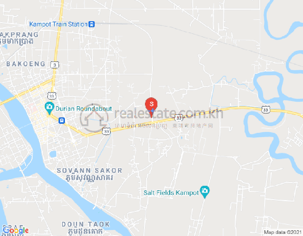 Map of Dabest Properties, Trapeang Thum, Tuek Chhou, Kampot