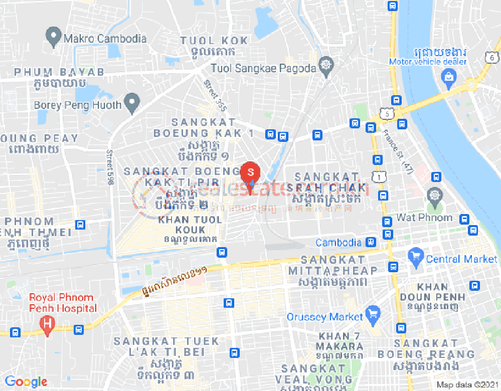 Map of AngelSpace Apartment