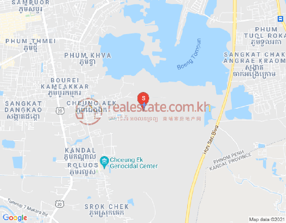 Mapa: Dangkao, Phnom Penh