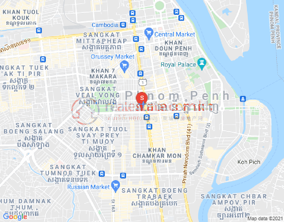 แผนที่ Boeung Prolit, เจ็ดมกรา, พนมเปญ