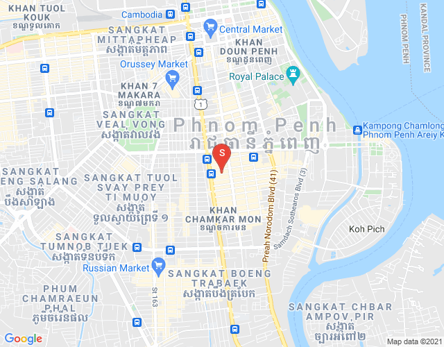 Map of BKK 1, Boeng Keng Kang, Phnom Penh