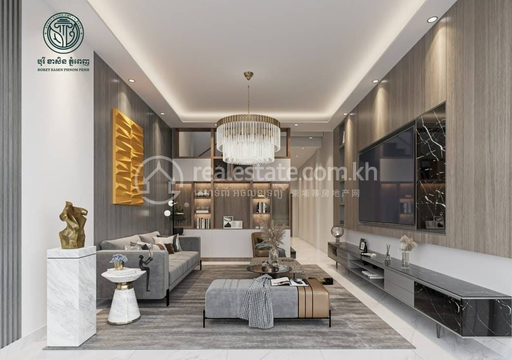 Borey Kasen Phnom Penh | 45-101 sqm Living Size Shophouse Na prodej in Kamboul