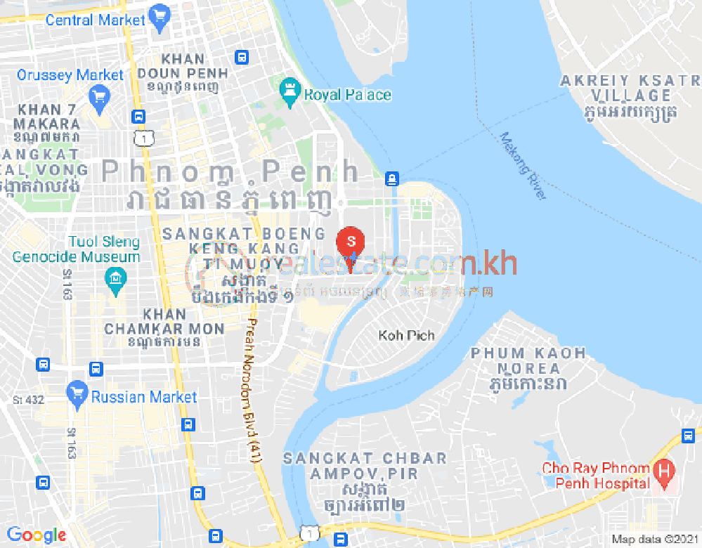 Mapa: Somerset Norodom Phnom Penh