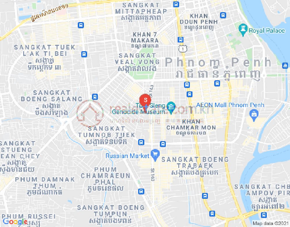 Map of BKK 3, Boeng Keng Kang, Phnom Penh