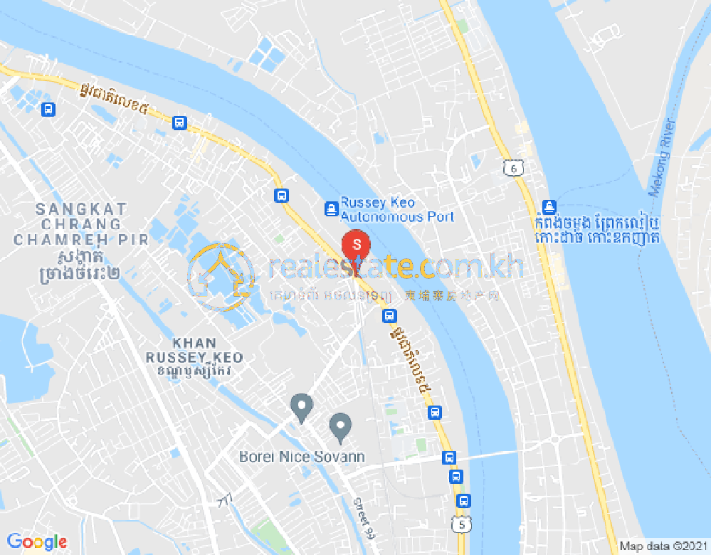 Map of Kilomaetr Lekh Prammuoy, Russey Keo, Phnom Penh