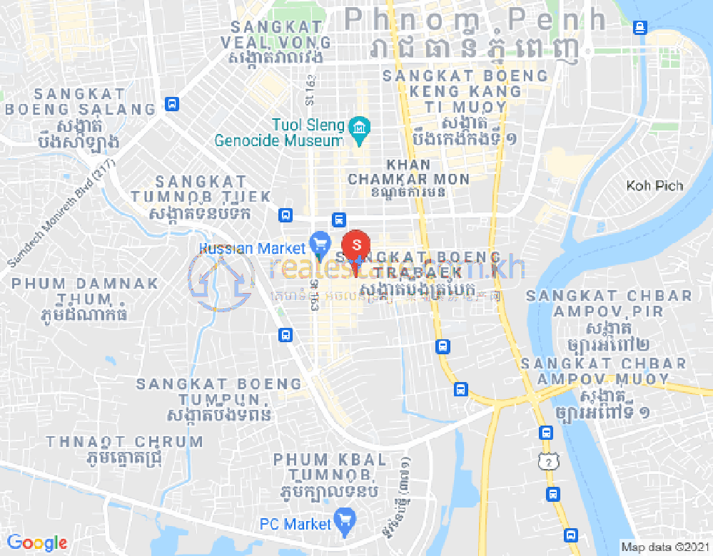 Mapa: PROPERTIES DABEST, BKK 1, Boeng Keng Kang, Phnom Penh