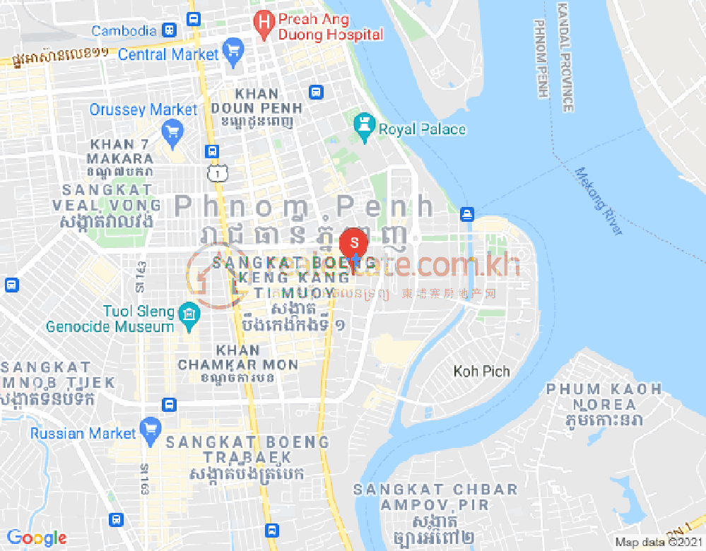 Map of PROPERTIES DABEST, Tonle Bassac, Chamkarmon, Phnom Penh