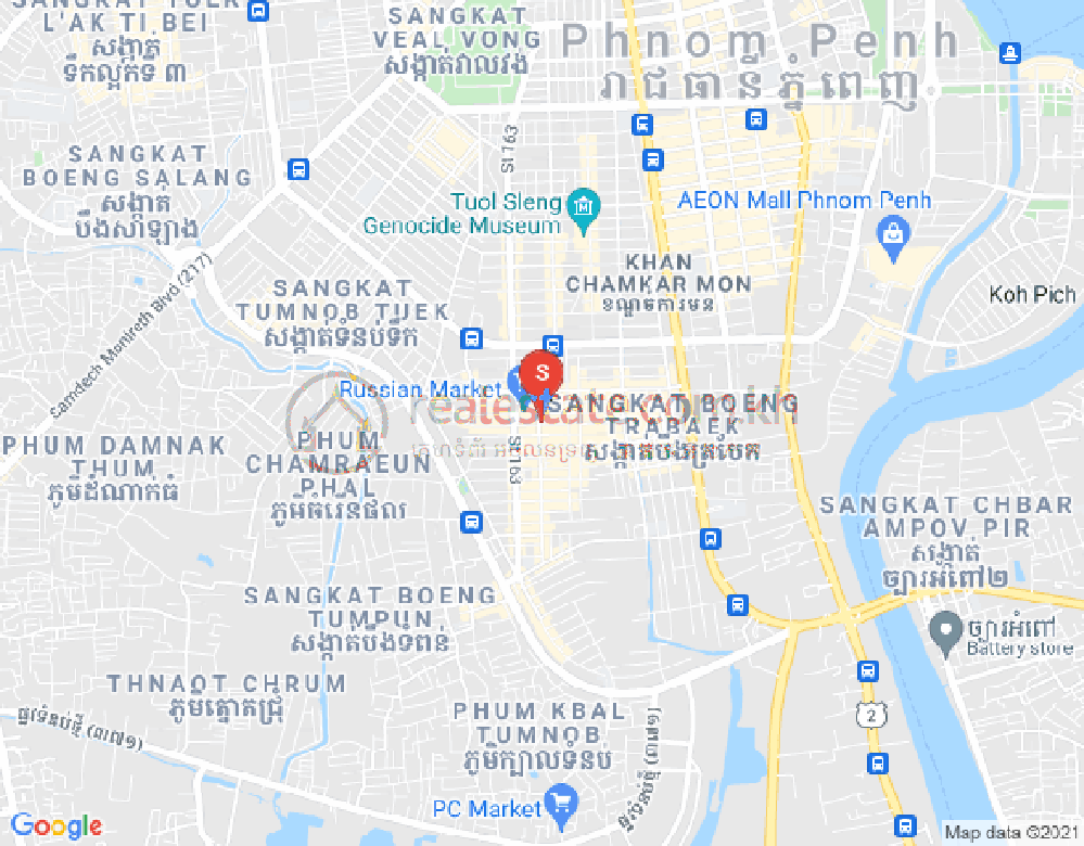 Mapa: PROPERTIES DABEST, Toul Tum Poung 1, Chamkarmon, Phnom Penh