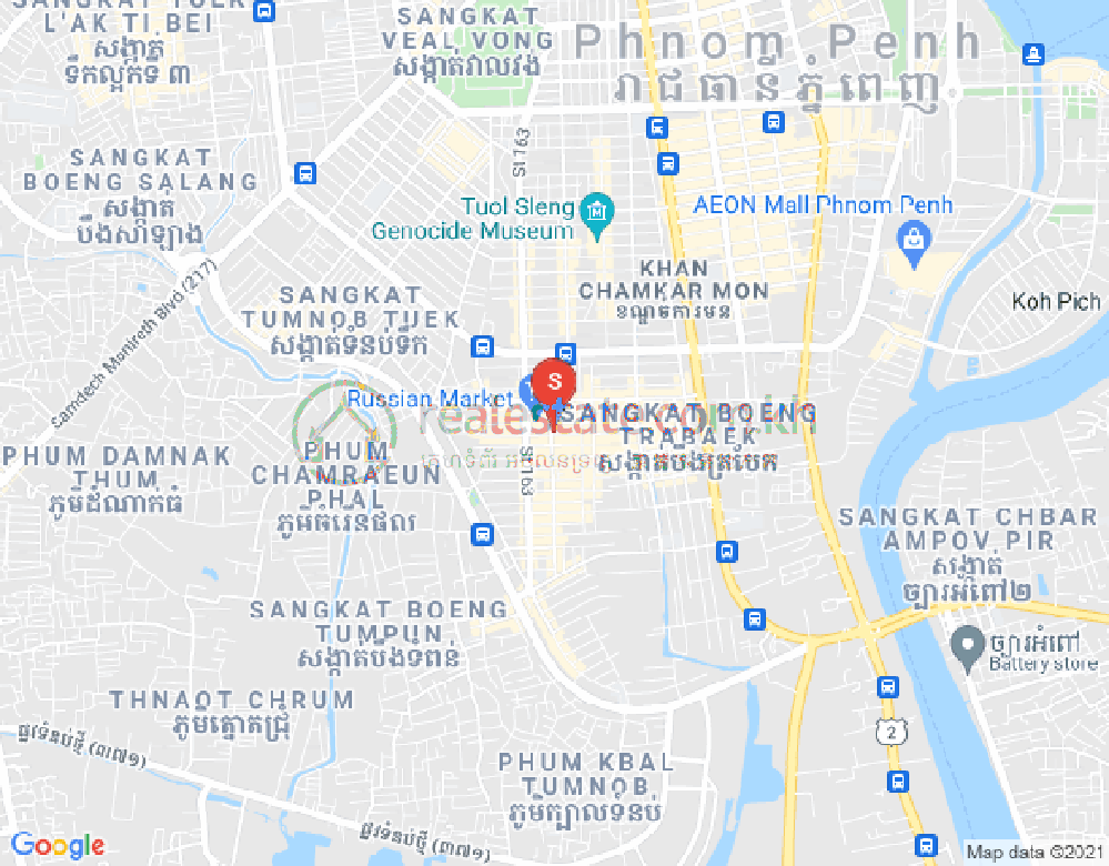 Карта PROPERTIES DABEST, Тул Том Пунг 1, Чамкармон, Пномпень
