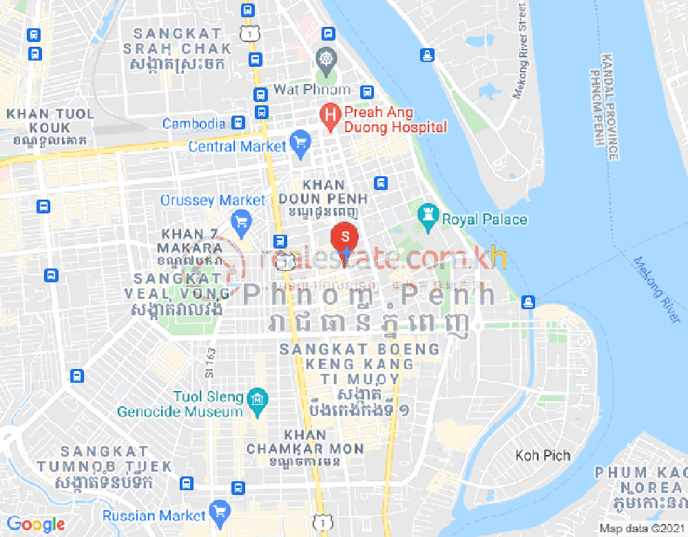 Map of BKK 1, Boeng Keng Kang, Phnom Penh