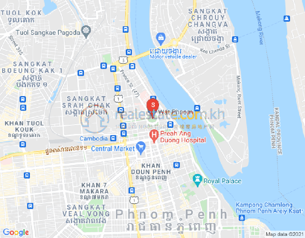 Mapa: PROPERTIES CAMBODIA CO LTD PROPERTIES DABEST, Chroy Changvar, Phnom Penh