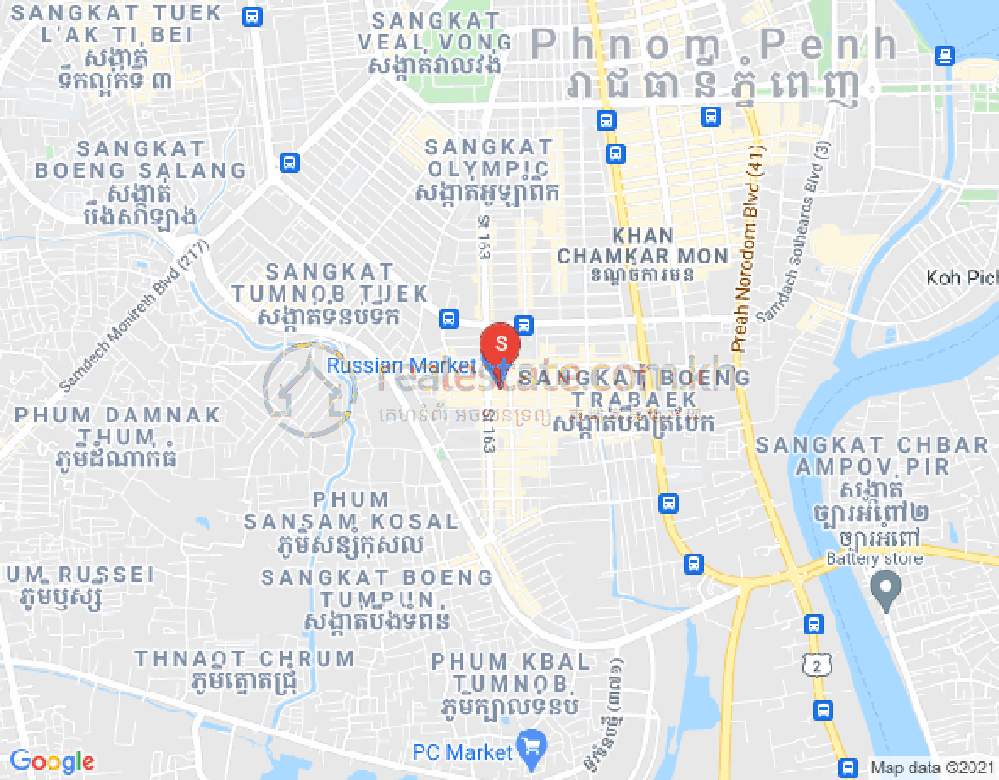Map of Properties   Dabest, Toul Svay Prey 1, Boeng Keng Kang, Phnom Penh