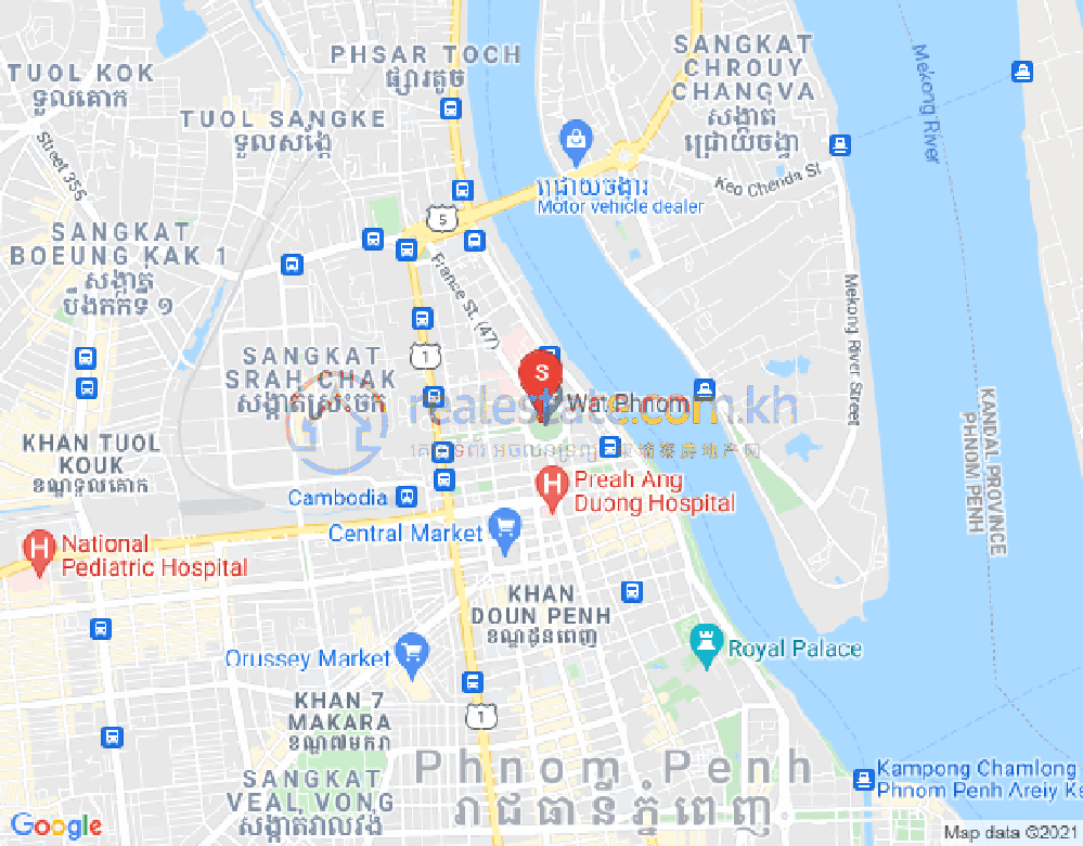 Properties   Dabest, BKK 1, ボンケンコン, プノンペンの地図