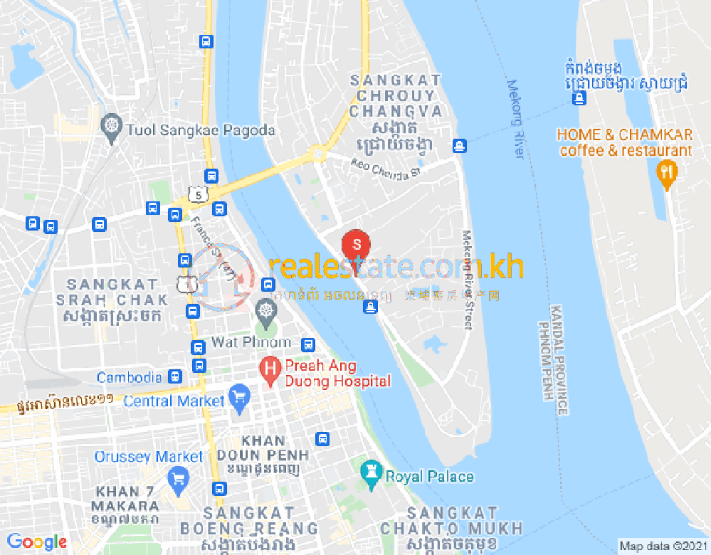 Map of Chroy Changvar, Phnom Penh