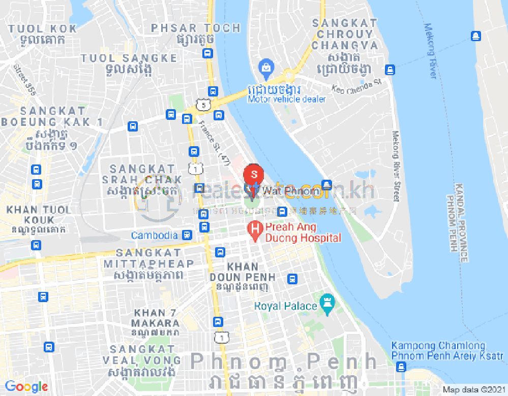 Carte de PROPERTIES DABEST, Veal Vong, 7 Makara, Phnom Penh