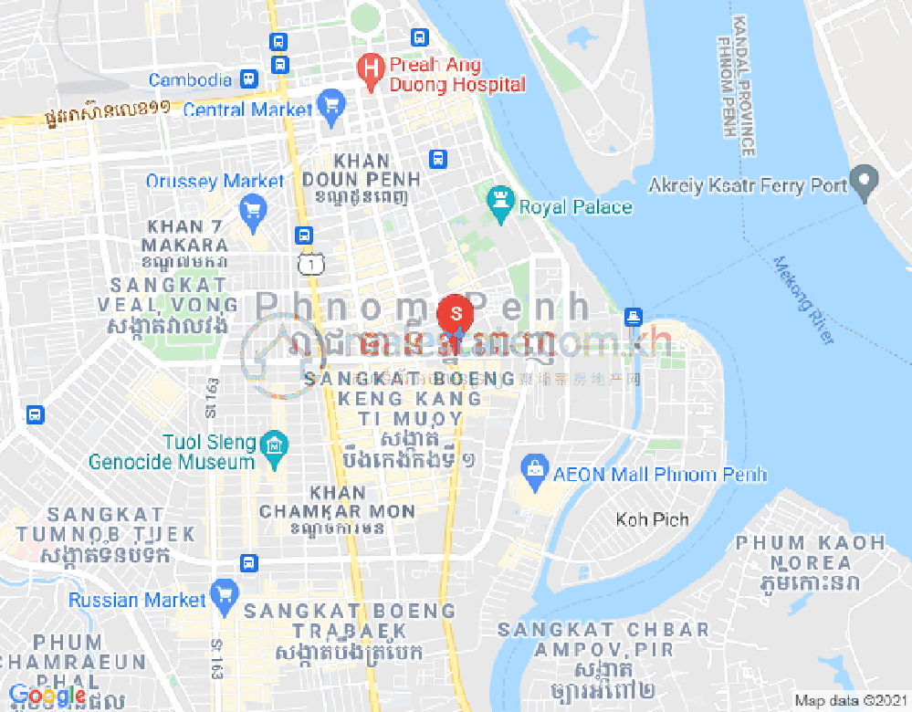 Mapa: DABEST PROPERTIES, BKK 1, Boeng Keng Kang, Phnom Penh