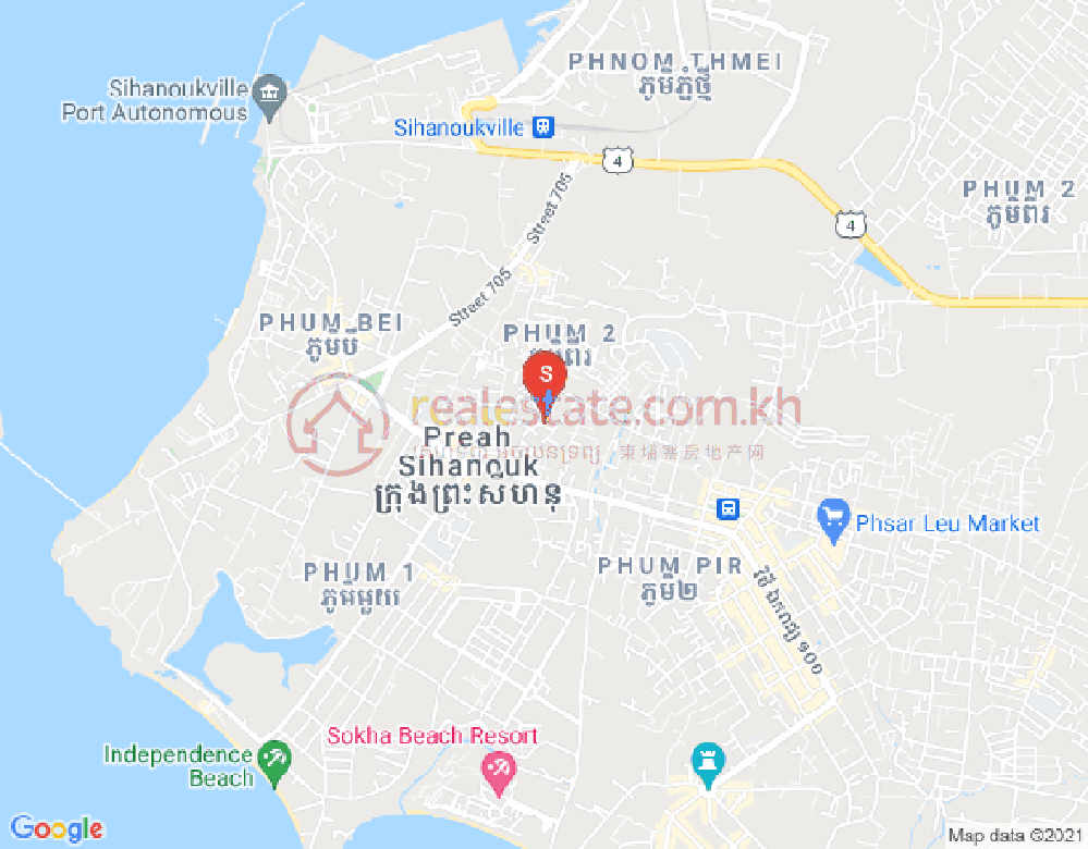 Mapa: Sangkat Bei, Sihanoukville