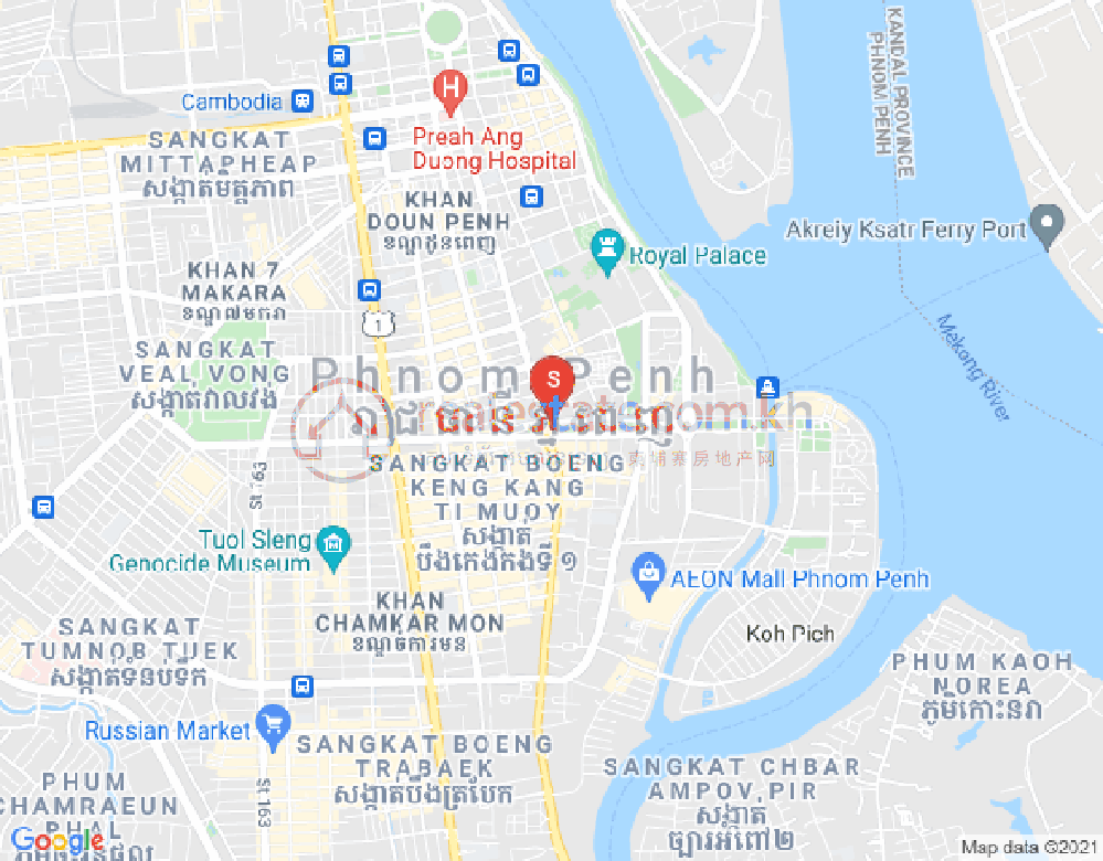 PROPERTIES DABEST, 百色河分区, 占卡蒙, 金边地图