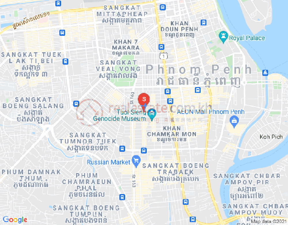 Mapa: Chak Angrae Kraom, Meanchey, Phnom Penh