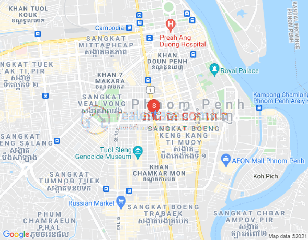 Map of CO LTD PROPERTIES DABEST PROPERTIES CAMBODIA, Tonle Bassac, Chamkarmon, Phnom Penh