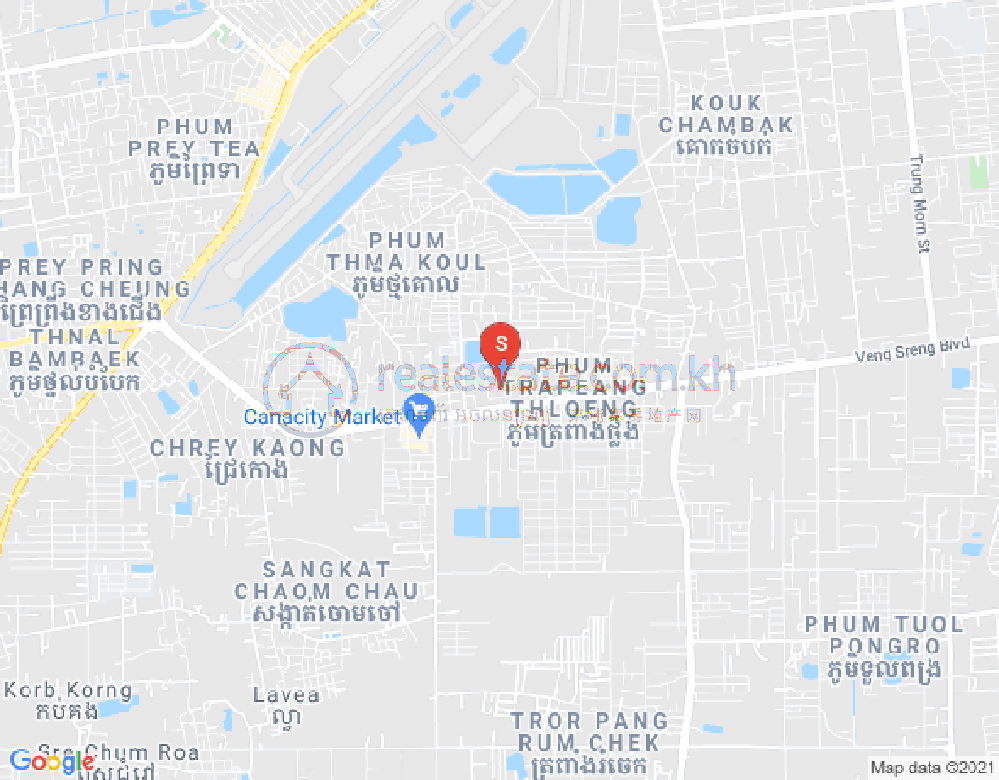 Carte de Chaom Chau, Por Sen Chey, Phnom Penh