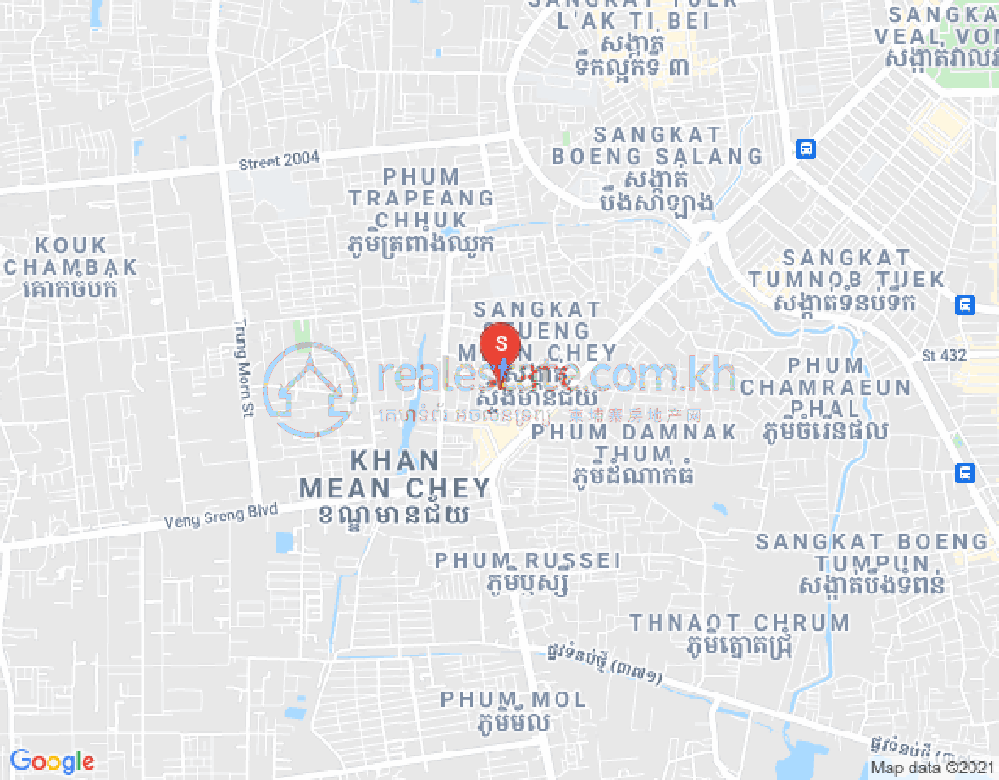 Mapa: Stueng Mean chey, Meanchey, Phnom Penh