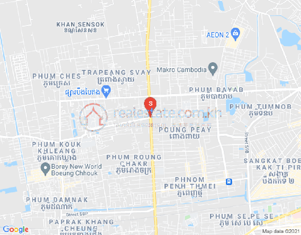 Mapa: Phnom Penh Thmey, Sen Sok, Phnom Penh