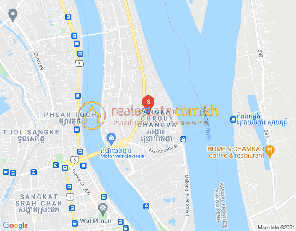 水净华区, 金边地图