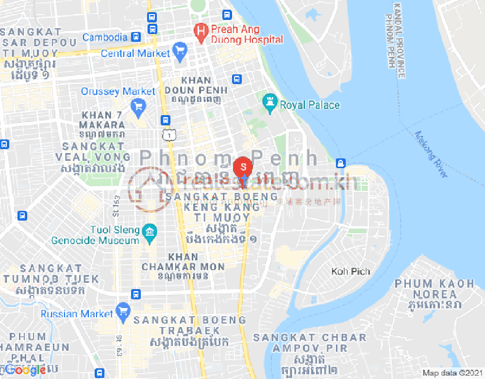 Mapa: Dabest Properties, Tonle Bassac, Chamkarmon, Phnom Penh
