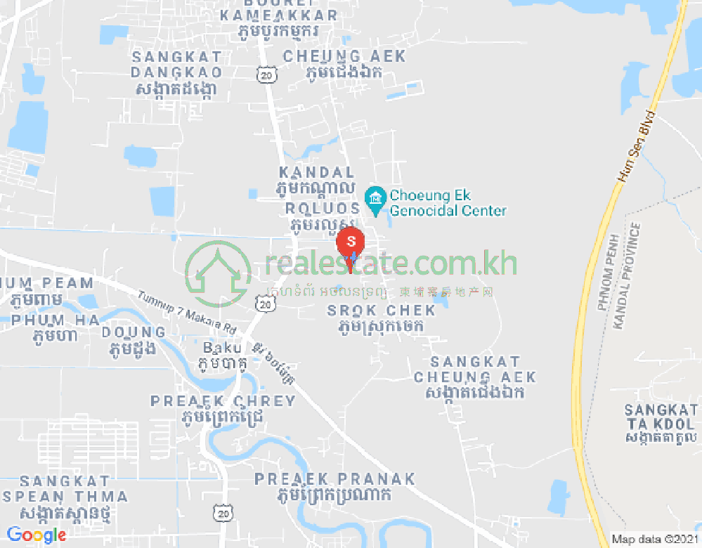 Map of Prey Sa, Dangkao, Phnom Penh