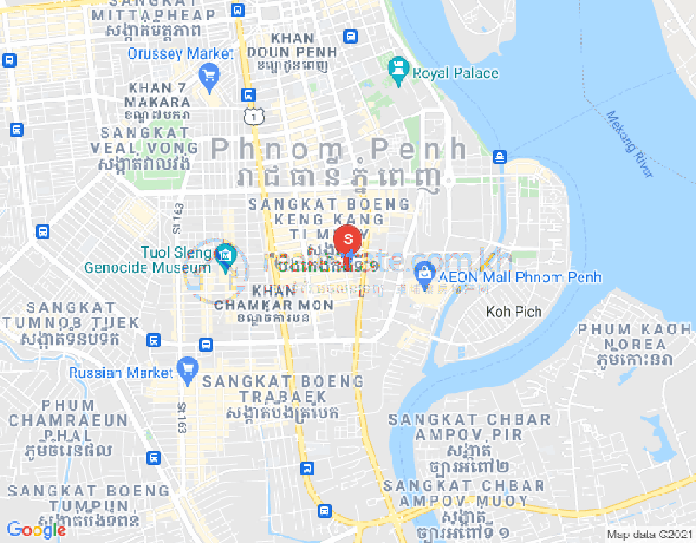 Mapa: DABEST PROPERTIES, Veal Vong, 7 Makara, Phnom Penh