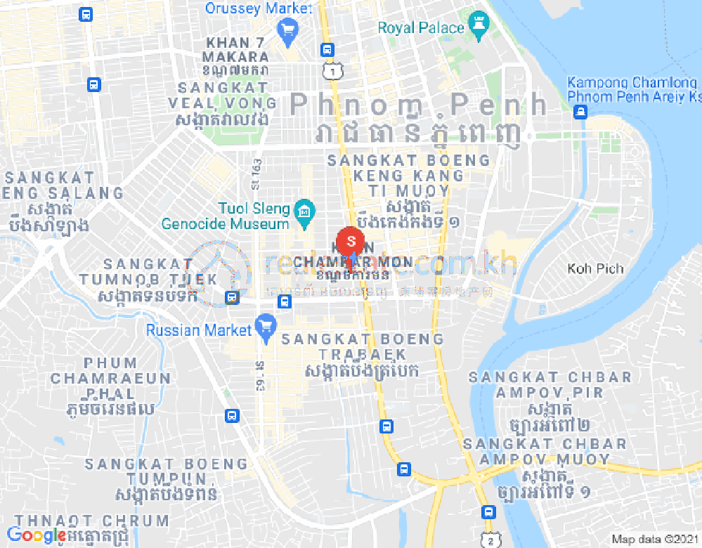 BKK 3, ボンケンコン, プノンペンの地図