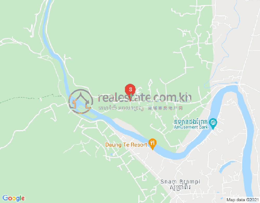 Map of Makprang, Tuek Chhou, Kampot
