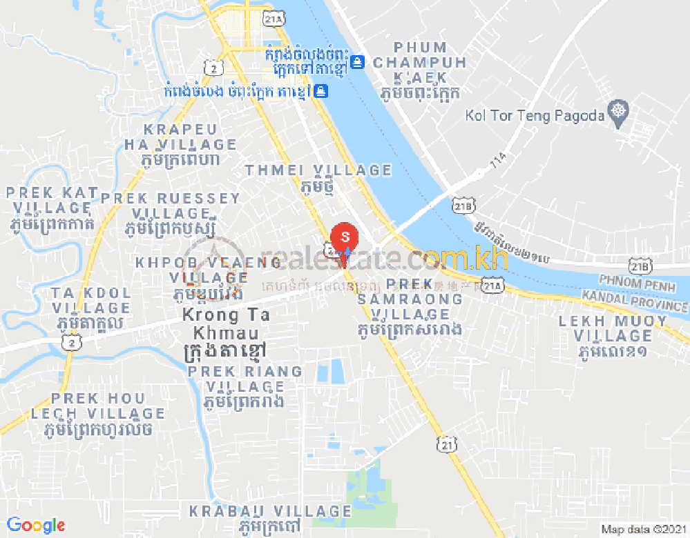 Carte de Ta Khmao, Ta Khmau, Kandal