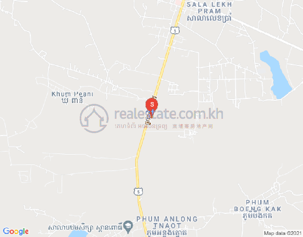 Mapa: Kampong Tralach, Kampong Chhnang