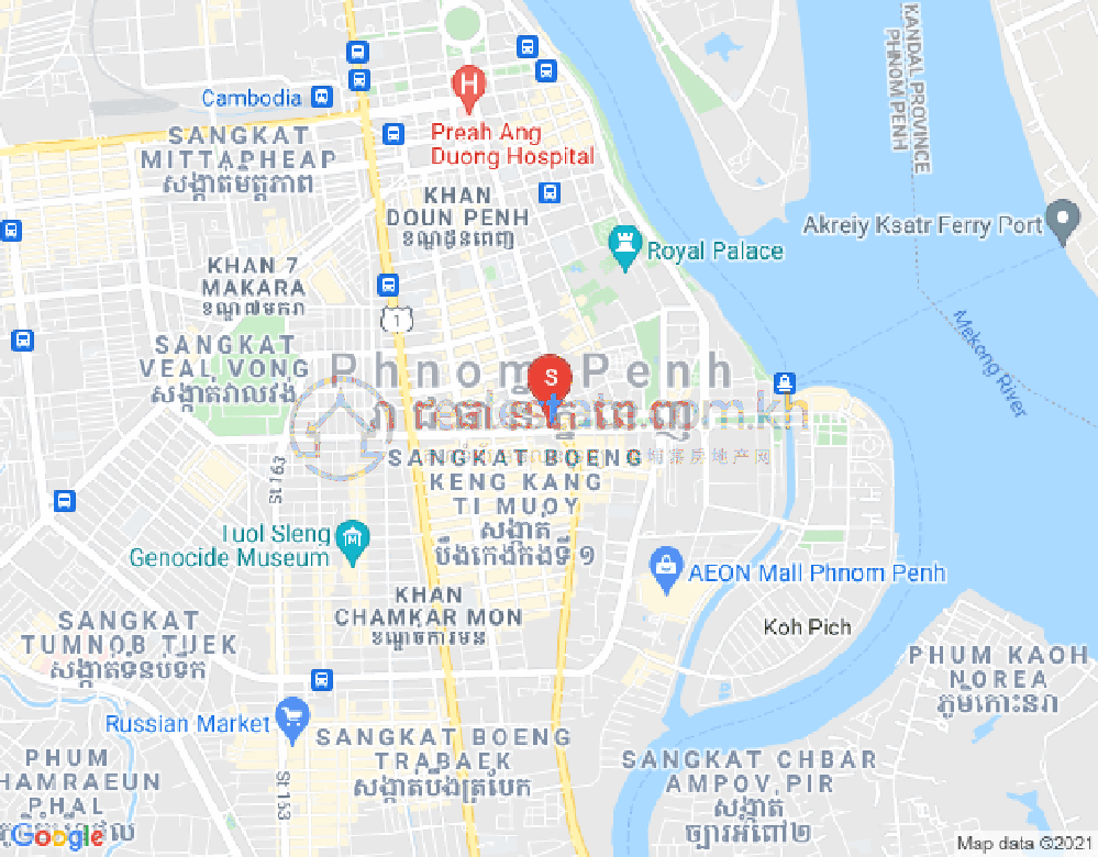 ផែនទី Dabest Properties, ទន្លេបាសាក់, ចំការមន, ភ្នំពេញ