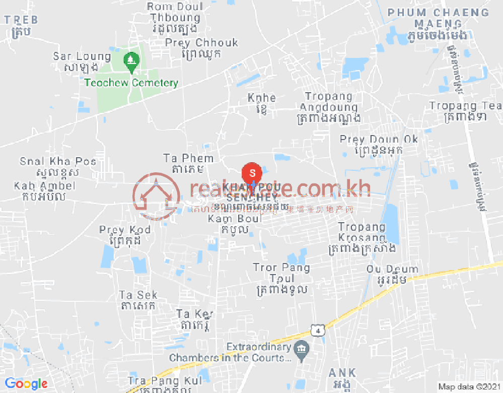 Mapa: Por Sen Chey, Phnom Penh