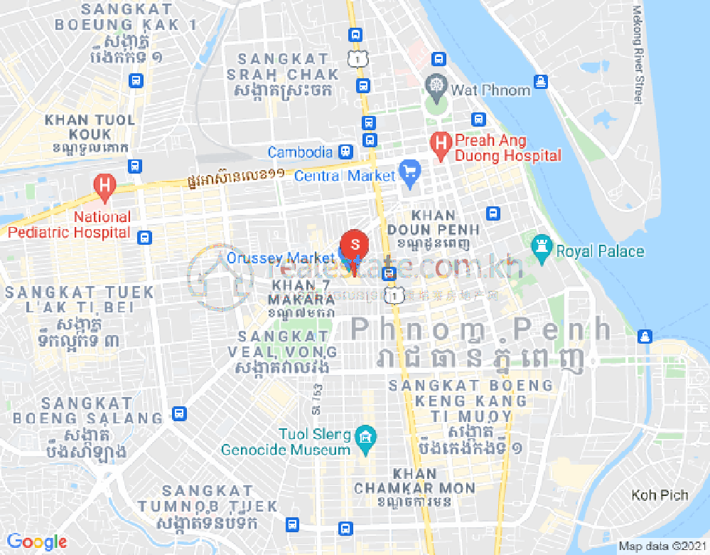 แผนที่ Properties  Dabest, เวียลวง, เจ็ดมกรา, พนมเปญ