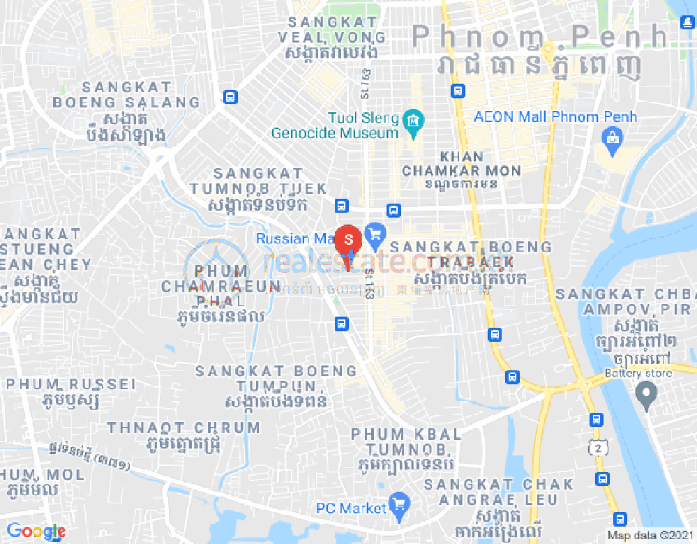 Map of Toul Tum Poung 1, Chamkarmon, Phnom Penh