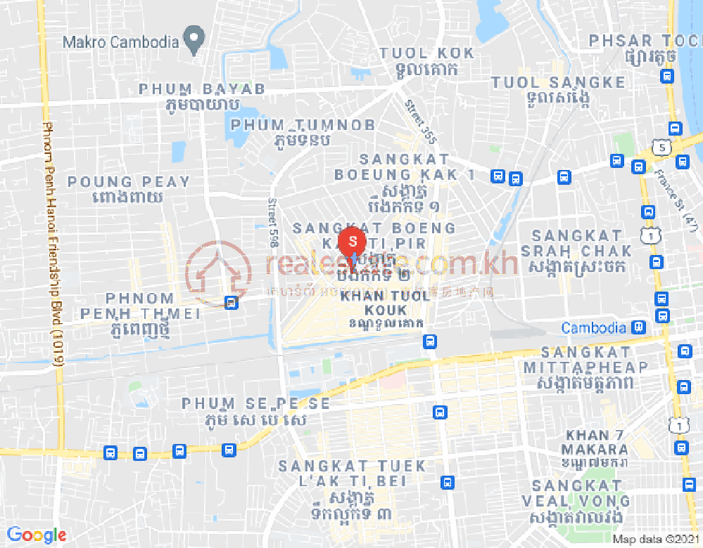 노곡구, 프놈펜 지도
