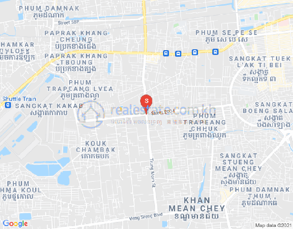 Mapa: Kouk Khleang, Sen Sok, Phnom Penh