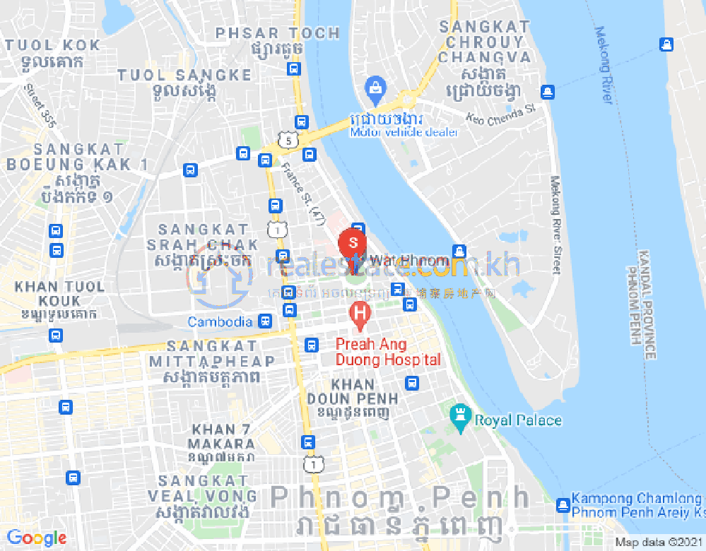 Carte de DABEST PROPERTIES, BKK 1, Boeng Keng Kang, Phnom Penh