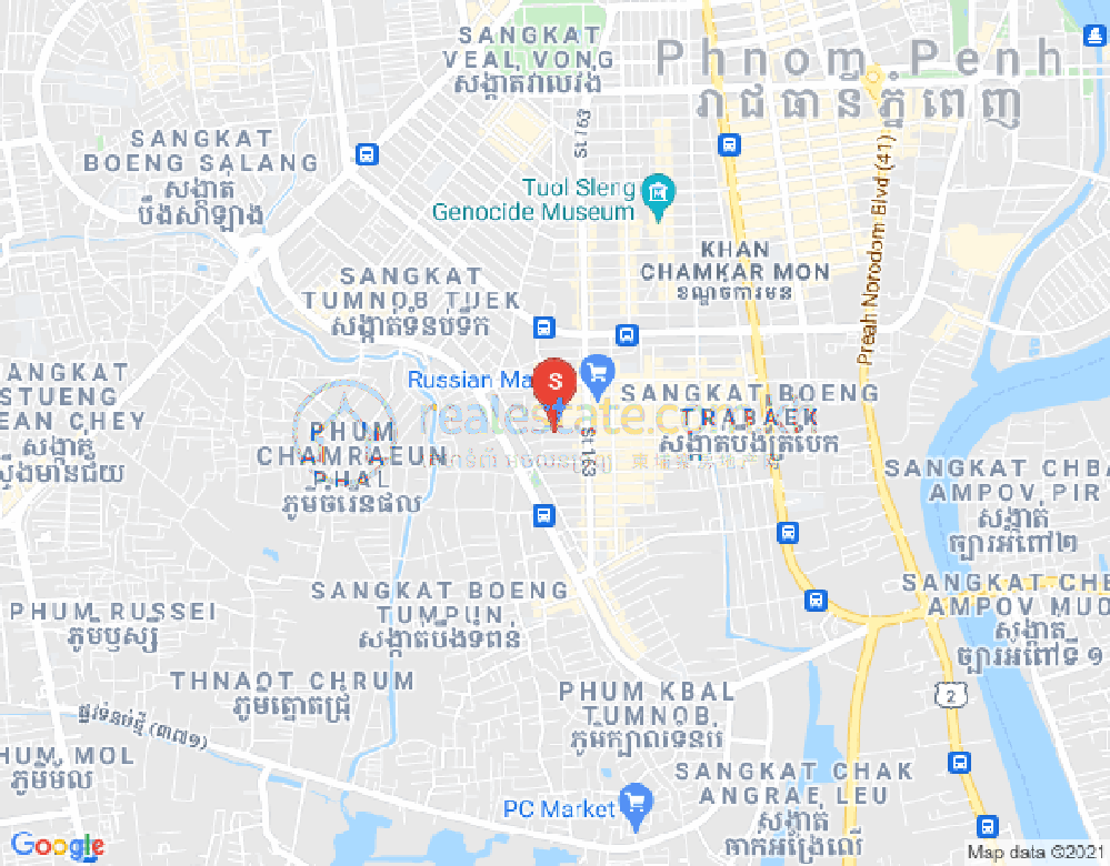 Mapa: Toul Tum Poung 1, Chamkarmon, Phnom Penh