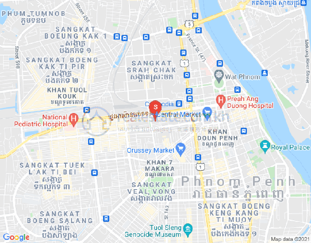 友谊分区, 马卡拉区, 金边地图